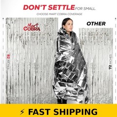 Mart Cobra 4-Pack Mylar Emergency Blankets – Survival Gear