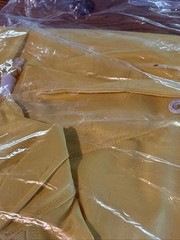 Yellow PVC rain jacket