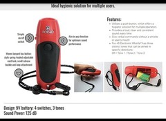 Fox 40 Electronic Whistle With Wrist Loop Lanyard And 9 Volt Battery Red New
