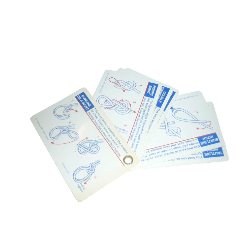 Pro-Knot 14 Best Knots Tying Reference Cards Waterproof Pocket Guide USA 3.5in
