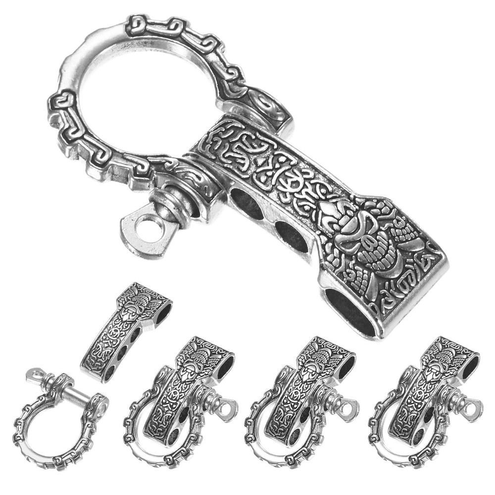 Paracord Bracelet Shackle Buckle [5PCS] – Adjustable Metal Pattern Bow Shackl…