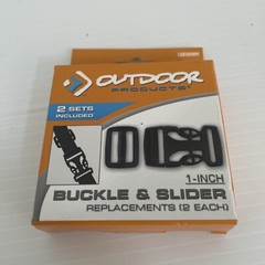 Set Off 3 NEW Outdoor Products Buckle & Slider 1″ 2 Sets Per Box CAR100WM-000