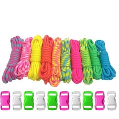 Paracord Planet 550lb Type III Paracord Combo Crafting Kits with Buckles