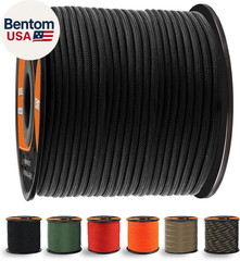 650Lb Paracord/Parachute Cord – 9 Strand Paracord Rope – 100′, 200′ Spools of Pa