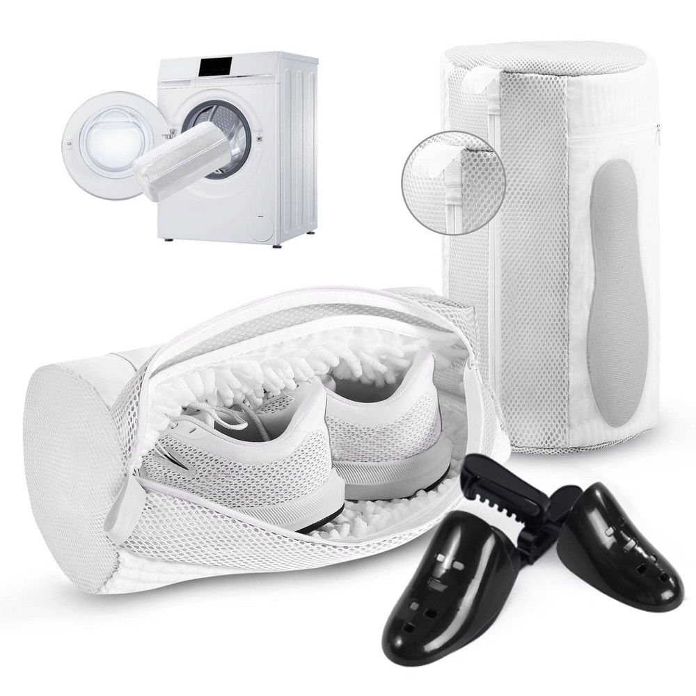 M-Better Shoe Washing Machine Bag 2 Pack-Reusable Laundry XX-Large, White