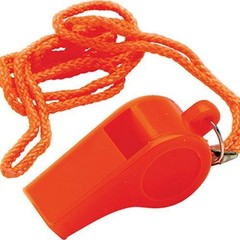 Compact Orange ABS Safety Whistle – Loud 115 Decibels, Water-resistant Design