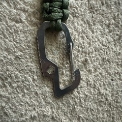 Paracord Tactical Green Keychain Bottle Opener Carabiner Clip Survival Keychain
