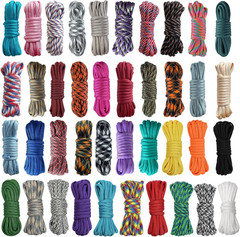 40 Colors Paracord 10 Feet Survival Cord for Crafting Random Combo Kit