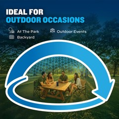 Thermacell Fuel-ZoneGuard Base Patio 1 Count (Pack of 1), Glacial Blue 1pack