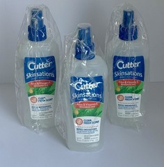 Cutter Skinsations Mosquito & Insect Repellent Pump Spray 3 ~ 6 oz PLUS 1 FREE😊