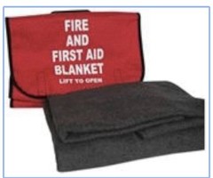 Swift Honeywell 5560390CASE Fire and First Aid Wool Blanket, 80″ x 66″