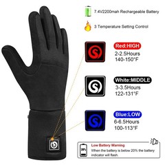 Savior Heat Heated Gloves Battery Electric Heated Glove Liners For Men Women