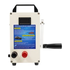 110V Hand Crank Generator Emergency USB Charger Camping Outdoor Survival LED