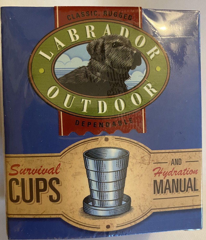 Labrador Outdoor Survival Cups & Hydration Manual Kit Sealed New Novelty Gift
