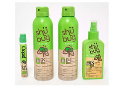 Shubug 4-Piece 12-Hour Active Insect Repellent Kit