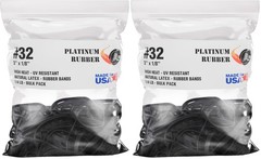 Black High Heat UV Resistant #32 Platinum Rubber 32-1/4lb (Pack of 2),