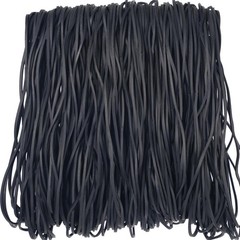 AMUU Rubber Bands Size #117A 200pcs Large for Trash Cans Black