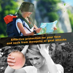 South to East Premium Mosquito Head Net for Insect, 2 Pack, Fly & Bug Protection