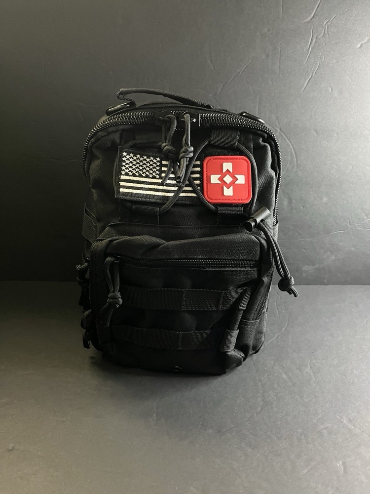Survival Kit 262pcs First Aid Gear and Supplies with Pouch