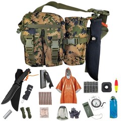 Camping Survival Kit, All in One Outdoor Emergency Gear with Knife, Fire Star…