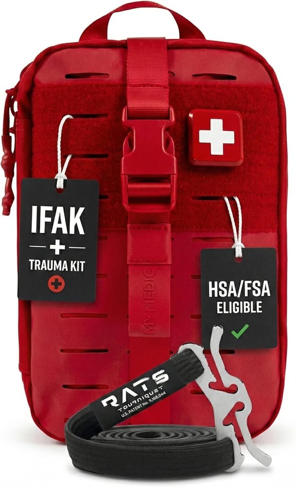 Trauma Kit First Aid Kit with Tourniquet MyFAK PRO HSA FSA Items Premium Medical