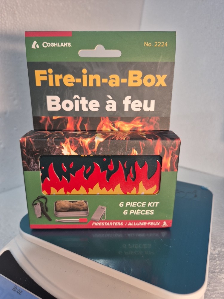 Coghlan’s Fire In A Box Camping Outdoor Survival Kit Fire Staring Kit