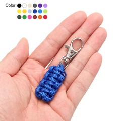 6pcs Paracord Zipper Pulls, Paracord Lanyard Keychain for Backpacks, Black