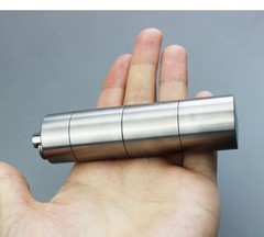 Titanium 3 Groups Storage Case Capsule Seal Container Keychain Outdoor EDC Tool
