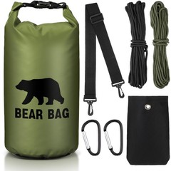 Foilswirl Bear Bag Food Storage System for Camping,10 L,Army Green