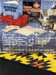 Vintage 80s Winter Survival Kit USA Made New In Box Gas & Oil Advertising