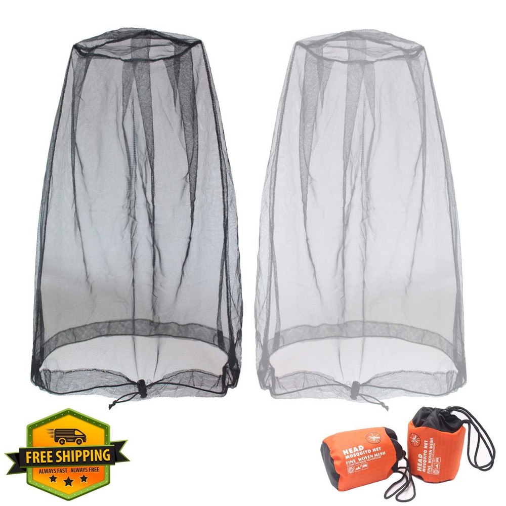 Benvo Mosquito Head Net Black Grey 2pcs