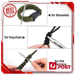 Aluminum Alloy Paracord Fid Set & Stainless Steel Marlinspike Leather Tools