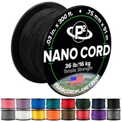 Lightweight Nylon Nano Paracord for Crafts, Home Décor, Camping & More