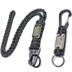 Heavy Duty Paracord Lanyard Keychain with USA Flag,Braided Tactical Lanyards …