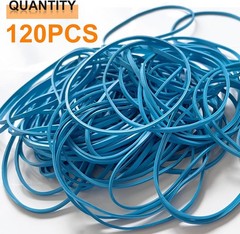 Large Heavy Duty Rubber Bands, 120 Pcs, 5.5 Inch Upgrade Strong Elastic Blue