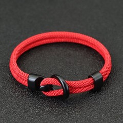Fashion Men Paracord Rope Bracelet 2 Layer Outdoor Camping Survival Gift for Him