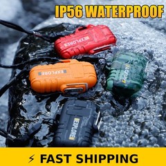 LcFun Waterproof Outdoor Lighter 2-Pack USB Rechargeable & Butane