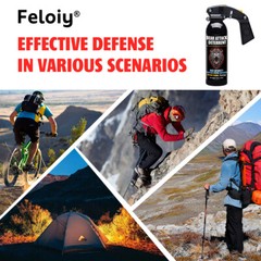 Feloiy Bear Repellent Spray Self Defense Security Protection 16 oz 35 Ft