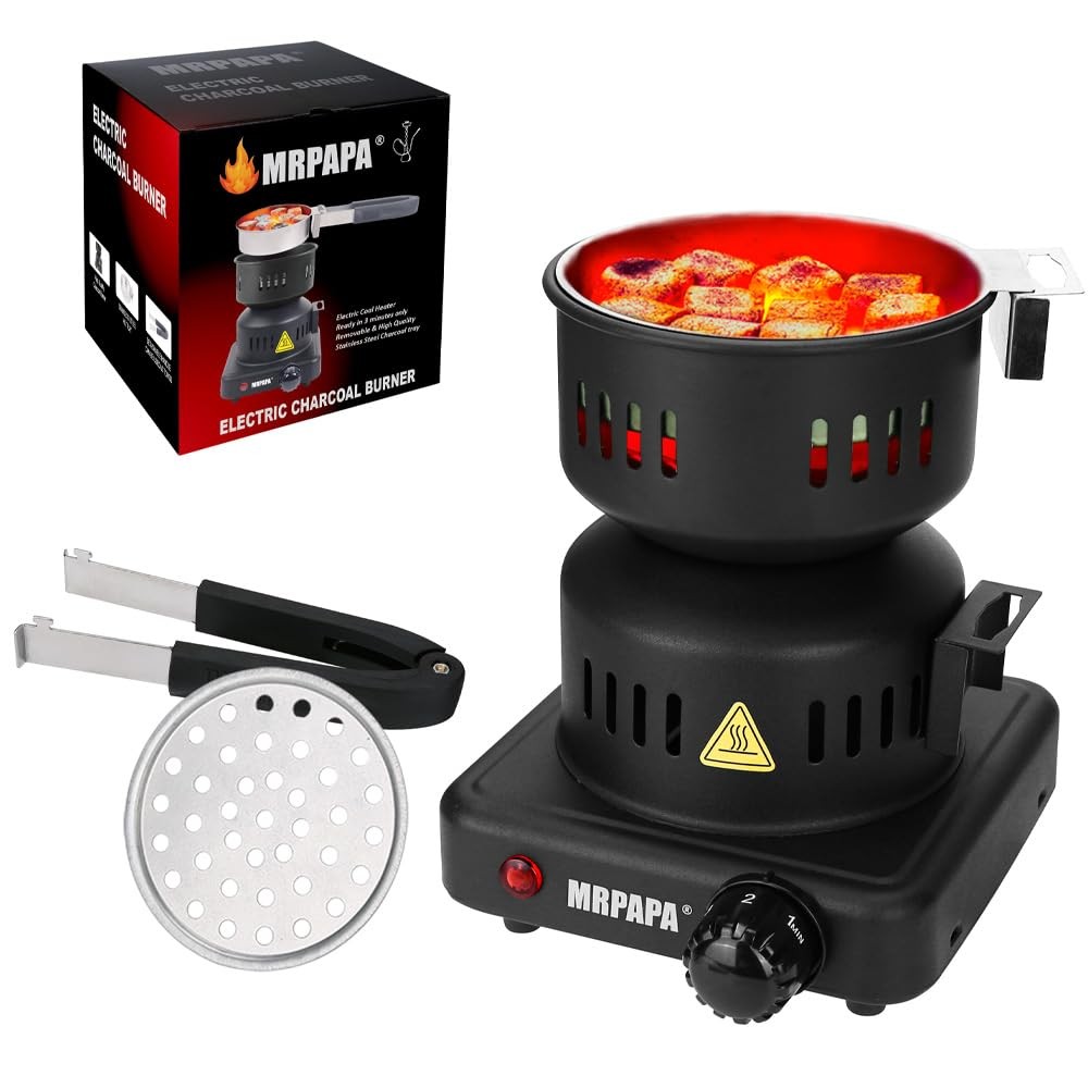 Coal Burner – Electric Charcoal Starter, Electric Stove ETL Approved Durable …