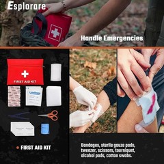 Emergency Survival Kit 369 Pieces Go Bag, Bug Out Bag, Disaster Preparedness Kit