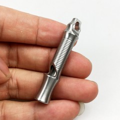 Titanium Emergency Whistle EDC Safety Whistles Necklace Survival Whistles 120DB