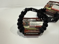 Secureline 550 lb. Survival Bracelet Military Grade Paracord Size Medium Lot 2
