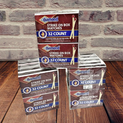 Diamond Strike On Box Small Wooden Penny Kitchen Matches 3PK of 10 (960 Total)