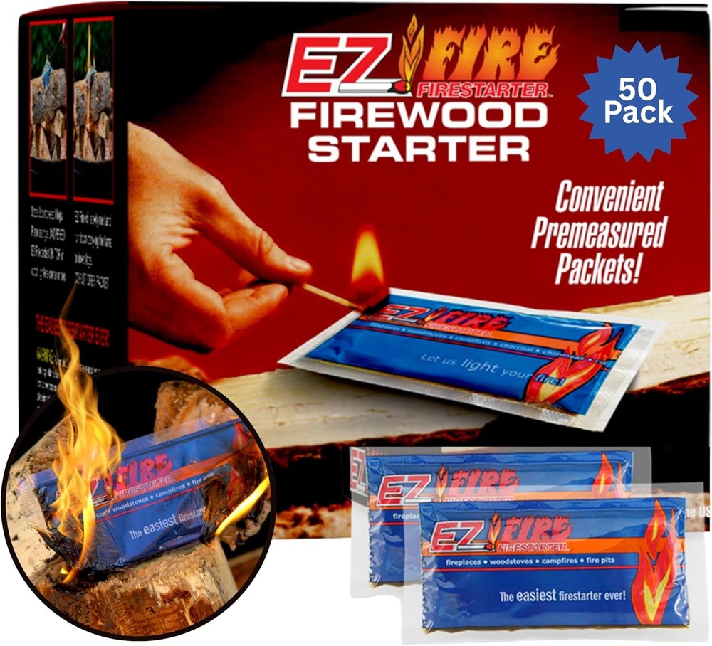– All-Natural Fire Starters for Campfires, Fire Pits, BBQs & Fireplaces – Long