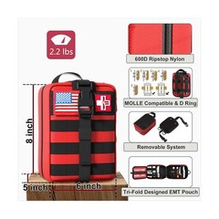 [2022 Upgrade] First Aid Kit Medical Reinforcement Type Outdoor Tactical Gear…