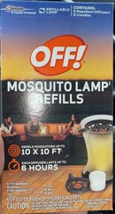 Off! Mosquito Lamp Refills (76086) 2-Candles, 2 Diffusers