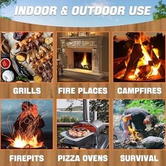 Fire Starters 130 Pcs Natural Hardwood Cubes 10 Min Burn Time Charcoal Starter