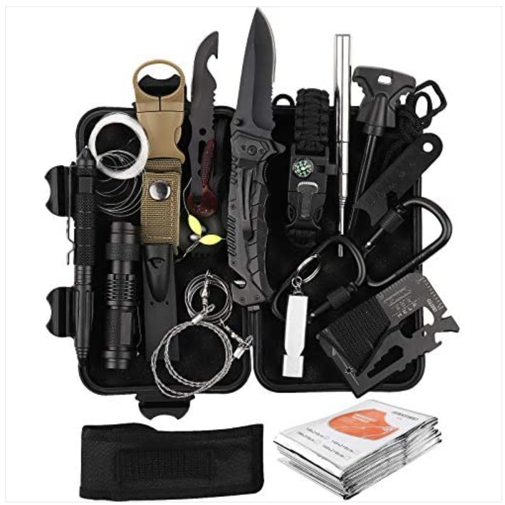 Survival Gear and Equipment, RegeMoudal Survival Kit 20 in 1, Survival Kit Emerg