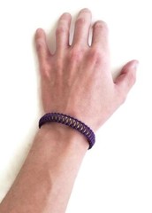 Paracord Bracelet 550 Yellow/Purple Micro Cord U.S. Seller – Handmade