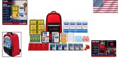 107-Piece First Aid Survival Kit Backpack